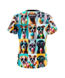 Alternative view of Summer Dogs CoolWick Bowling Jersey