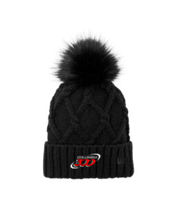 Columbia 300 New Era® Faux Fur Pom CoolWick Bowling Beanie