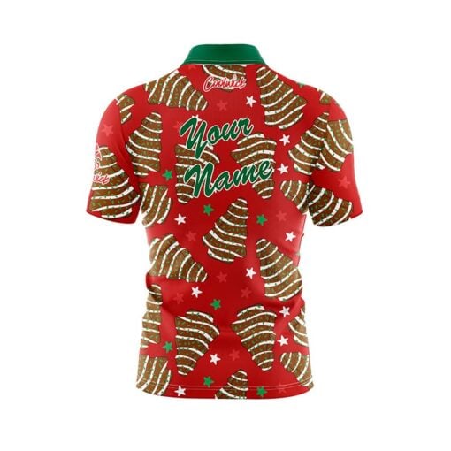 Chocolate Mini Deborah Trees Fast Track CoolWick Bowling Jersey - Image 3