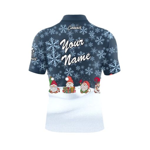 Have a Gnomey Christmas Fast Track CoolWick Bowling Jersey - Image 3