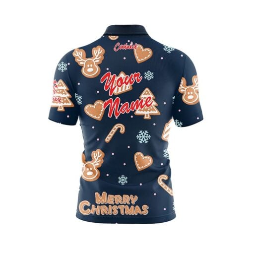 Christmas Cookies Fast Track CoolWick Bowling Jersey - Image 3