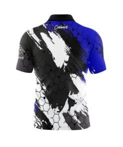 Alternative view of Blue Hexagram Fast Track CoolWick Bowling Jersey