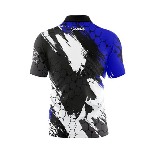 Blue Hexagram Fast Track CoolWick Bowling Jersey - Image 2