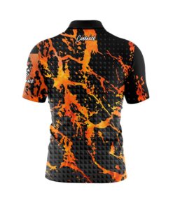 Alternative view of Flame Geometric Graffiti Fast Track CoolWick Bowling Jersey