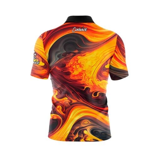 Melting Volcano Fast Track CoolWick Bowling Jersey - Image 2