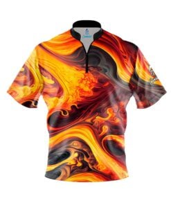 Melting Volcano Fast Track CoolWick Bowling Jersey