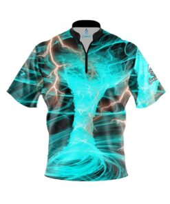 Electrical Tornado Teal Fast Track CoolWick Bowling Jersey
