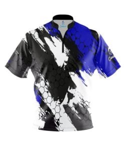 Blue Hexagram Fast Track CoolWick Bowling Jersey