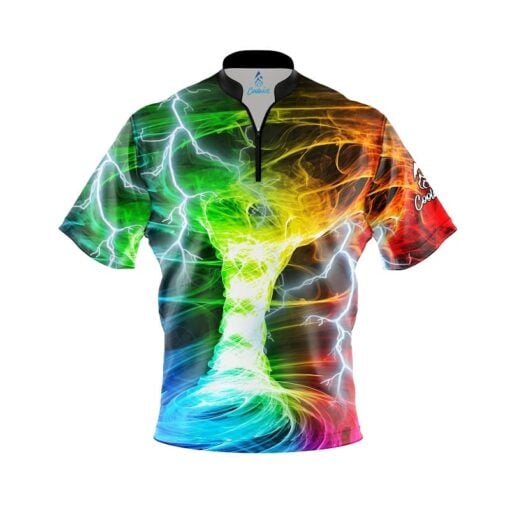 Electrical Tornado Rainbow Fast Track CoolWick Bowling Jersey