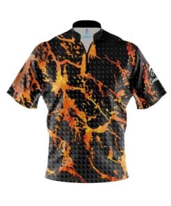 Flame Geometric Graffiti Fast Track CoolWick Bowling Jersey
