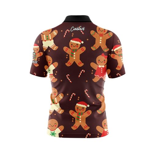 Gingerbread Man Fast Track CoolWick Bowling Jersey - Image 2