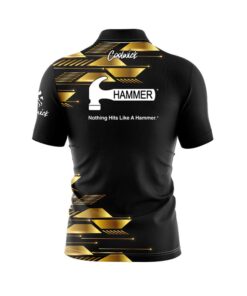 Alternative view of Hammer Luxury Strikes Quick Ship CoolWick Sash Zip Bowling Jersey