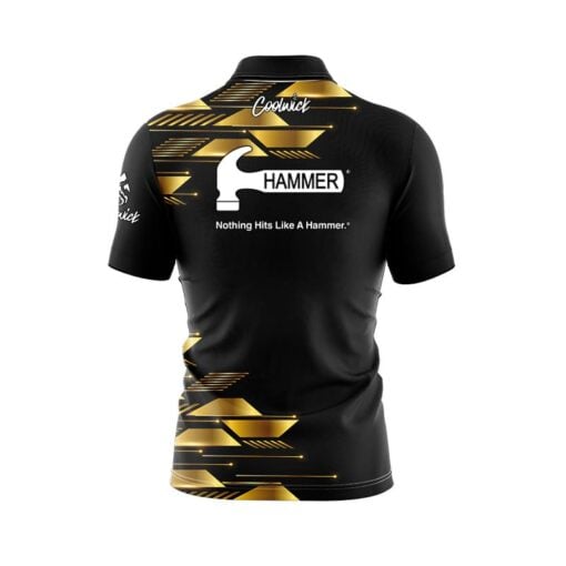 Hammer Luxury Strikes Quick Ship CoolWick Sash Zip Bowling Jersey - Image 2