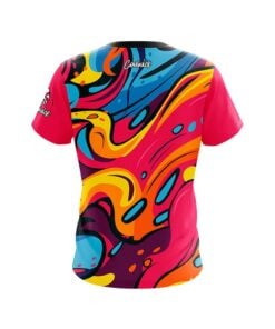 Alternative view of Paint Bubbles CoolWick Bowling Jersey