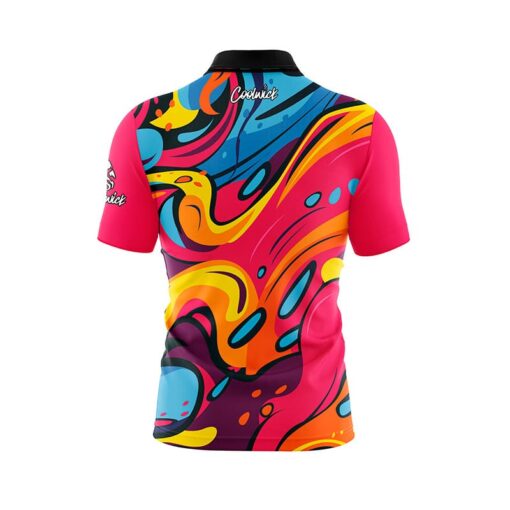 Paint Bubbles Fast Track CoolWick Bowling Jersey - Image 2