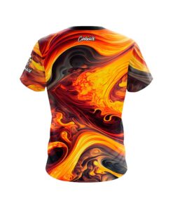 Alternative view of Melting Volcano CoolWick Bowling Jersey