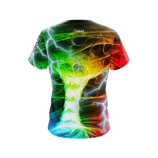 Electrical Tornado Rainbow CoolWick Bowling Jersey - Image 2