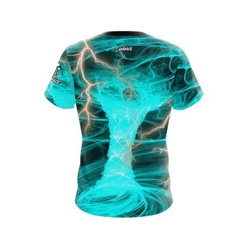 Electrical Tornado Teal CoolWick Bowling Jersey - Image 2