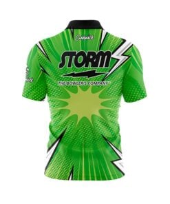 Alternative view of Storm Pow Comic Quick Ship CoolWick Sash Zip Bowling Jersey
