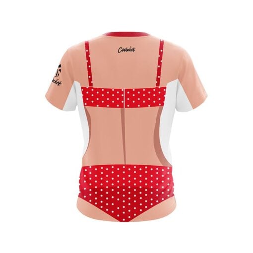 Little Polka Dot Bikini CoolWick Bowling Jersey - Image 2