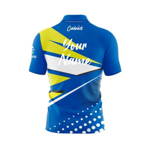CoolWick Elite DG Blue Yellow Sash Zip Jersey - Image 2
