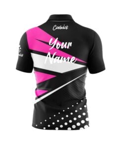 Alternative view of CoolWick Elite DG Pink Sash Zip Jersey