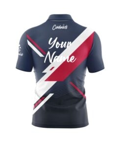 Alternative view of CoolWick Elite SC Navy Sash Zip Jersey