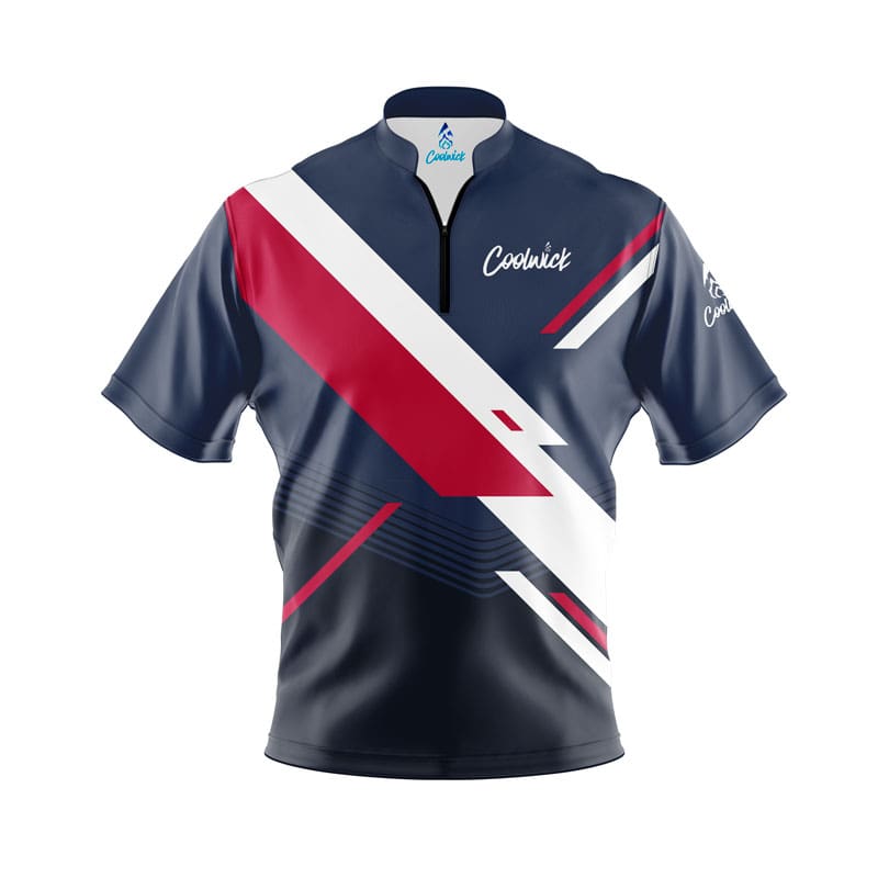 CoolWick Elite SC Navy Sash Zip Jersey