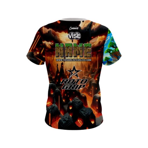 Stefanie Johnson Roto Grip Habitat Map CoolWick Bowling Jersey - Image 2