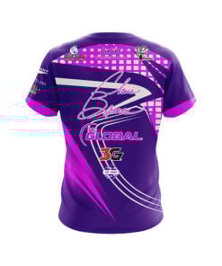 Alternative view of 900 Global Chris Barnes Fuchsia Slash CoolWick Bowling Jersey