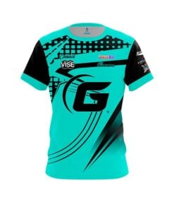 900 Global Chris Barnes Turquoise Slash CoolWick Bowling Jersey