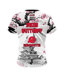 Alternative view of Ebonite Jakob Butturff Japanese Temple CoolWick Bowling Jersey