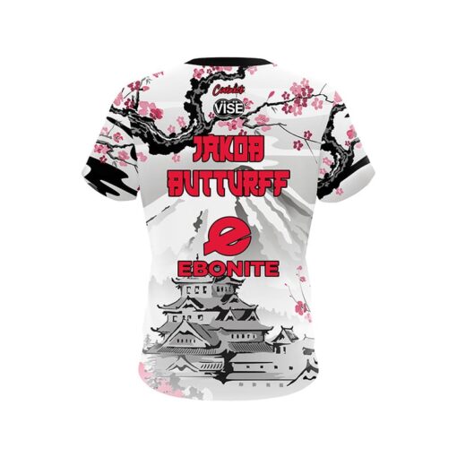Ebonite Jakob Butturff Japanese Temple CoolWick Bowling Jersey - Image 2