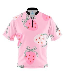 Lovey Dovey Strawberries Fast Track CoolWick Bowling Jersey