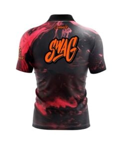 Alternative view of SWAG Craze Solid Fast Track CoolWick Bowling Jersey