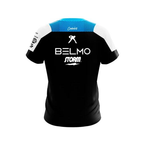 Storm Team Belmo Columbia Blue CoolWick Bowling Jersey - Image 2