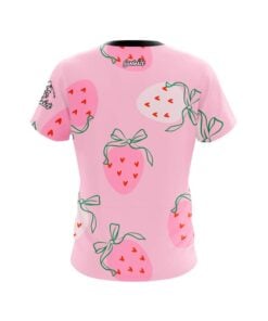 Alternative view of Lovey Dovey Strawberries CoolWick Bowling Jersey