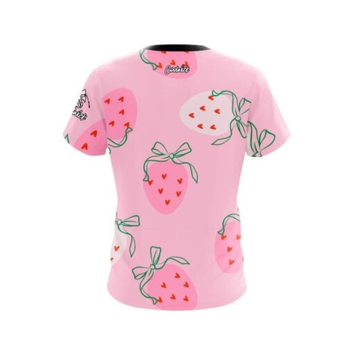 Lovey Dovey Strawberries CoolWick Bowling Jersey - Image 2