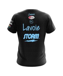Alternative view of Storm Francois Lavoie Black Blue Skyline CoolWick Bowling Jersey