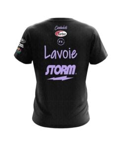 Alternative view of Storm Francois Lavoie Black Lavender Skyline CoolWick Bowling Jersey