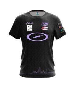 Storm Francois Lavoie Black Lavender Skyline CoolWick Bowling Jersey