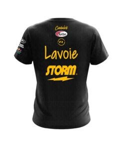 Alternative view of Storm Francois Lavoie Black Yellow Skyline CoolWick Bowling Jersey