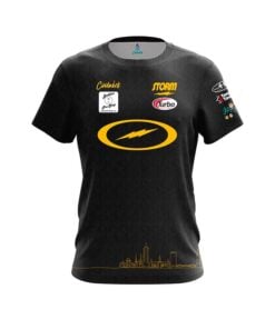 Storm Francois Lavoie Black Yellow Skyline CoolWick Bowling Jersey