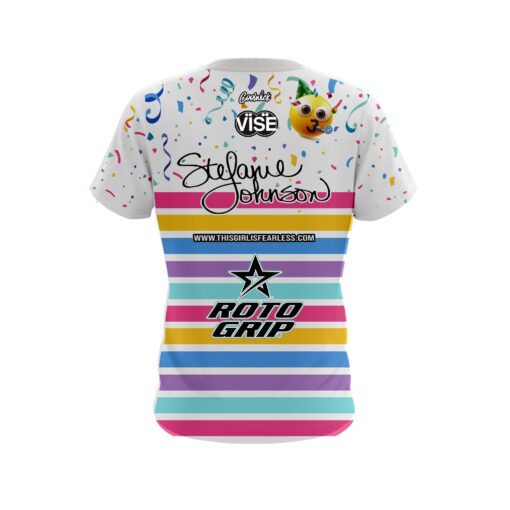 Stefanie Johnson Roto Grip Confetti CoolWick Bowling Jersey - Image 2
