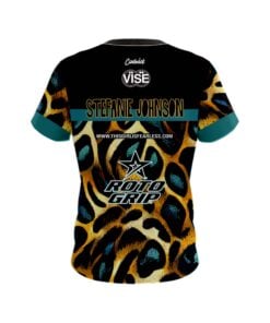 Alternative view of Stefanie Johnson Roto Grip Cheetah Jungle CoolWick Bowling Jersey