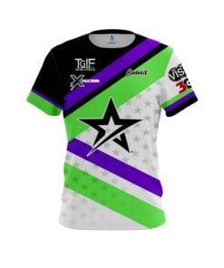Stefanie Johnson Roto Grip Purple Lime Green Joker CoolWick Bowling Jersey