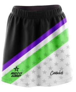 Stefanie Johnson Roto Grip Purple Lime Green Joker CoolWick Bowling Skort