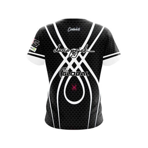 Daria Pajak Black Web CoolWick Bowling Jersey - Image 2