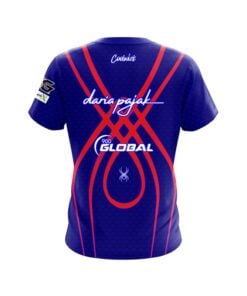 Alternative view of Daria Pajak Blue Web CoolWick Bowling Jersey
