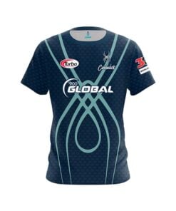 Daria Pajak Navy Teal Web CoolWick Bowling Jersey